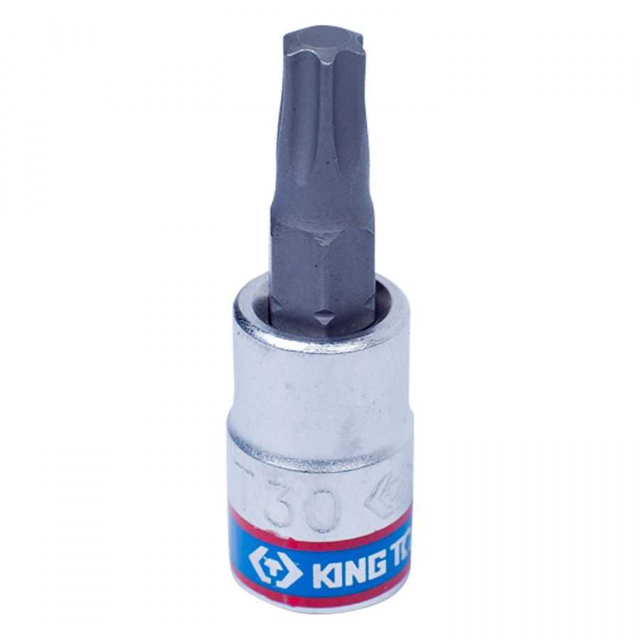 Насадка (бита) торцевая 1/4", TORX T30, L = 37 мм KING TONY 203330 Насадки фото, изображение