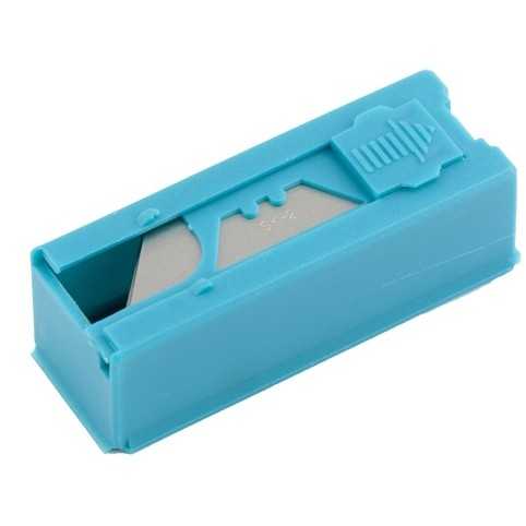 Лезвия, 19 мм, трапециевидные, пластиковый пенал, 12 шт Gross Лезвия для ножей фото, изображение