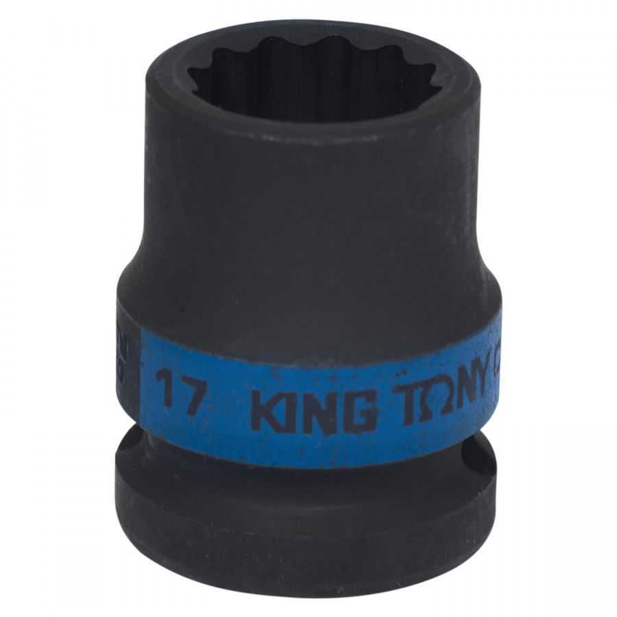 Головка торцевая ударная двенадцатигранная 1/2", 17 мм KING TONY 453017M Торцевые головки ударные фото, изображение